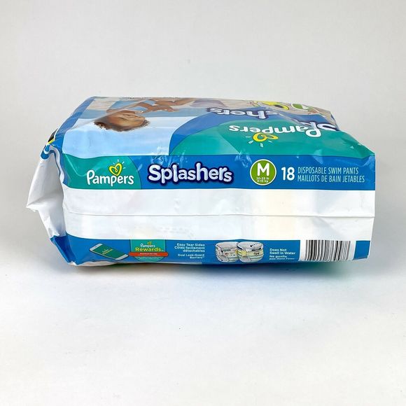 Pampers Splashers Swim Diapers Disposable Pants Medium 20-33 lb 9-15kg 18Ct - Picture 5 of 6